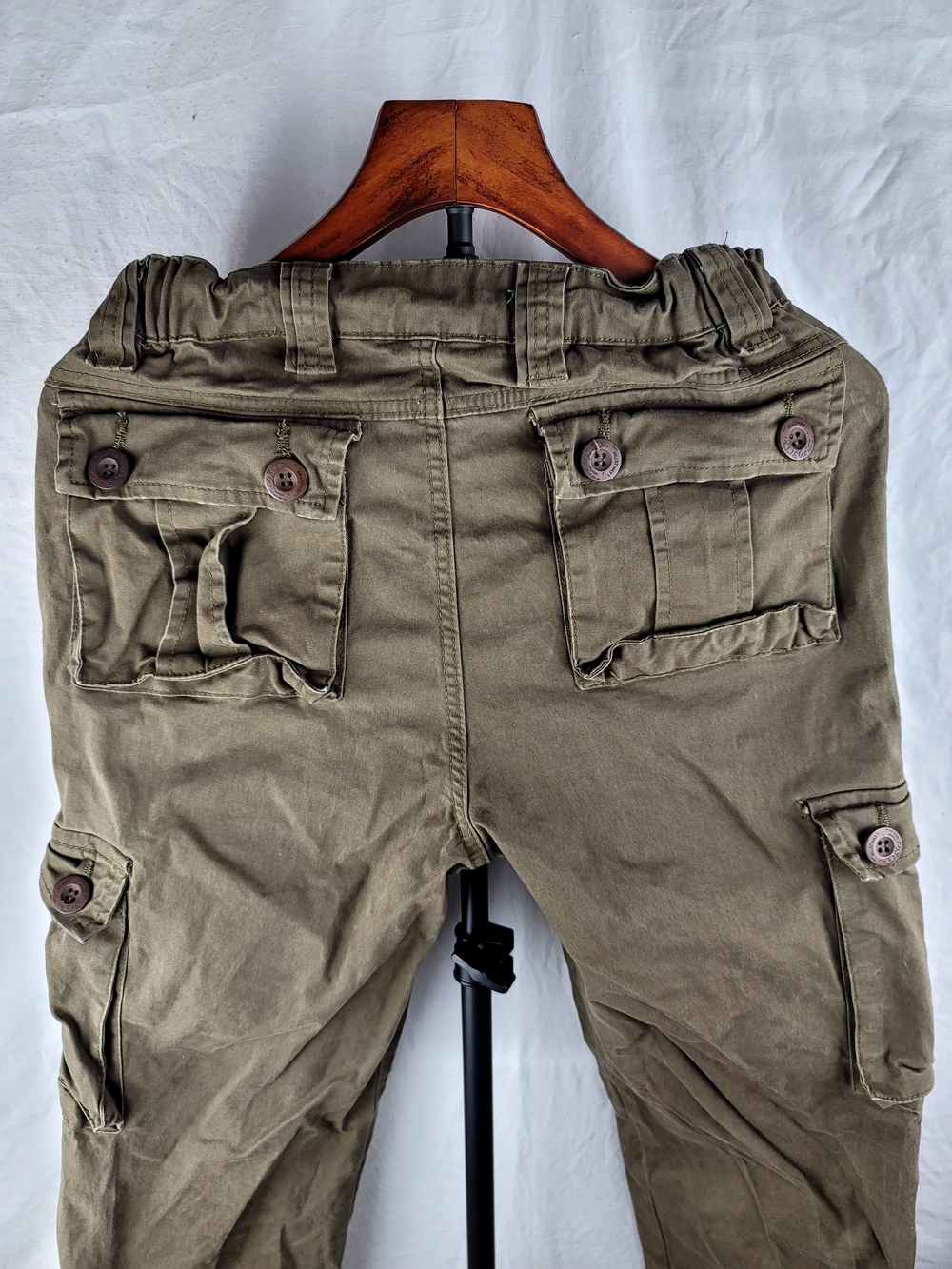 Mustway Women's Cargo Pants Size 26 Brown Tactical Utility Gorpcore Y2K 27x13 - Picture 5 of 9